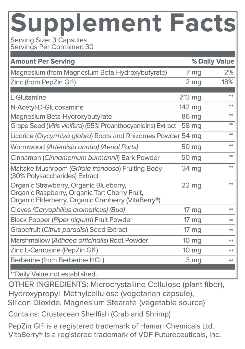 supplement label